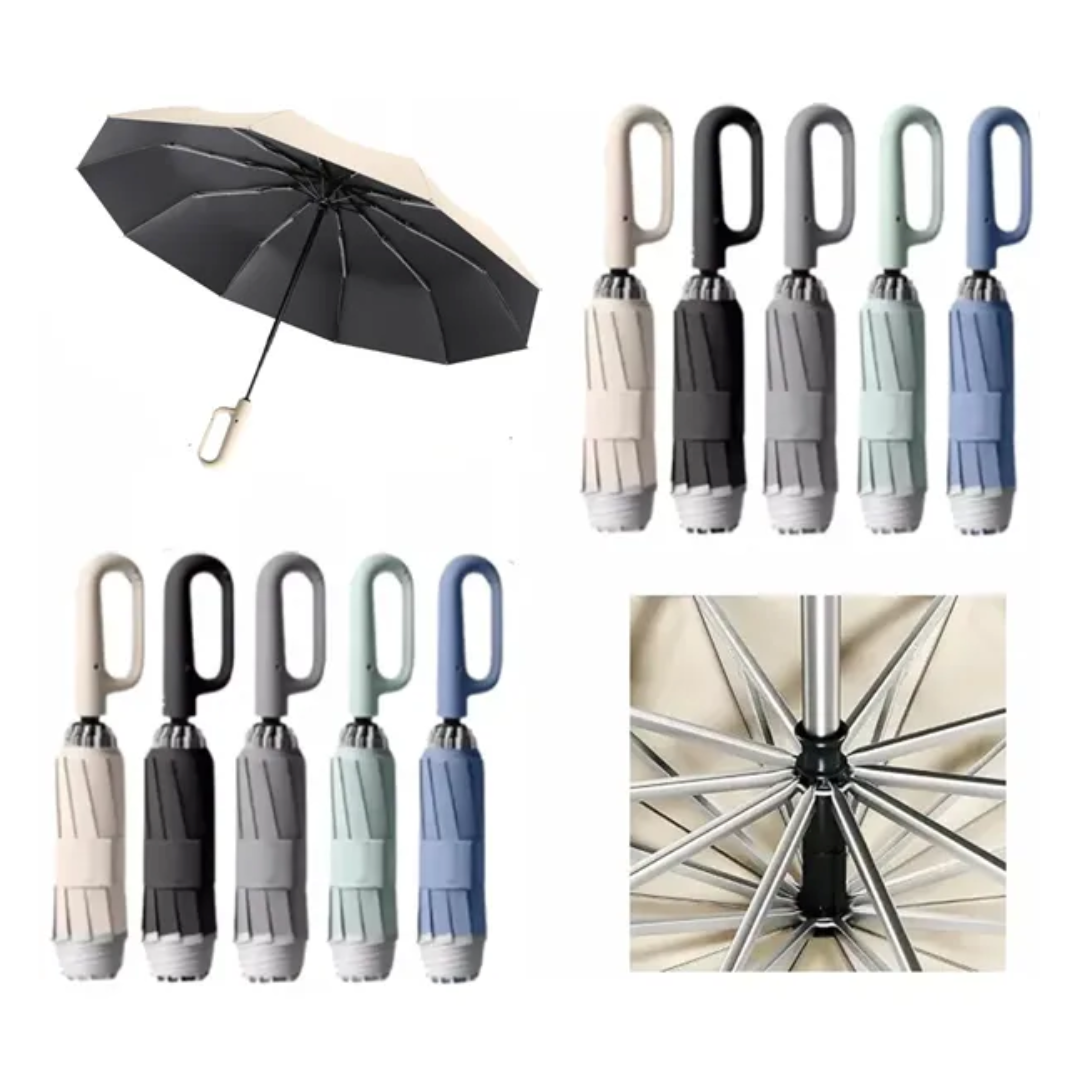 Automatic Portable Travel Reverse Folding Umbrella